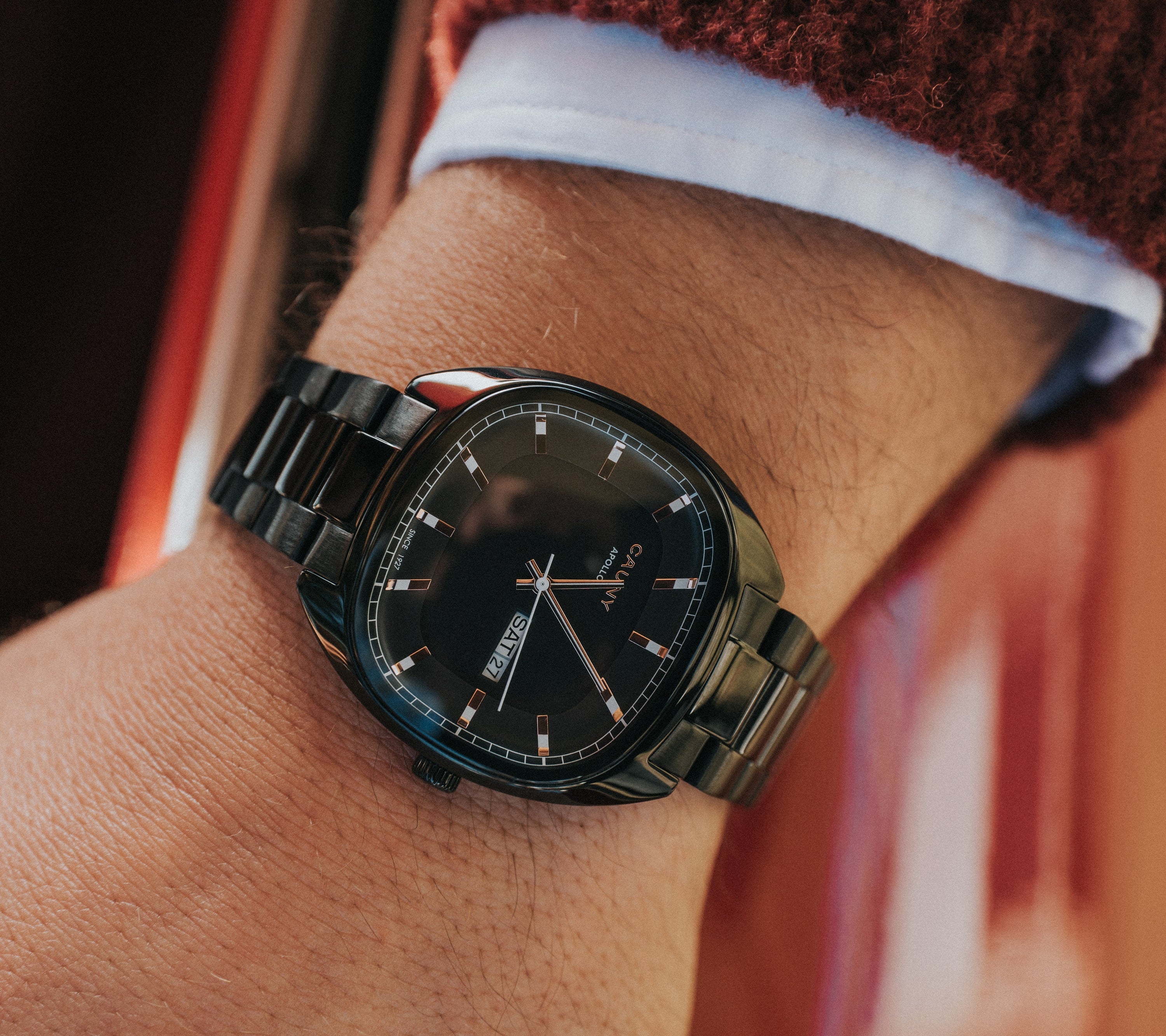 Day Date Steel Black