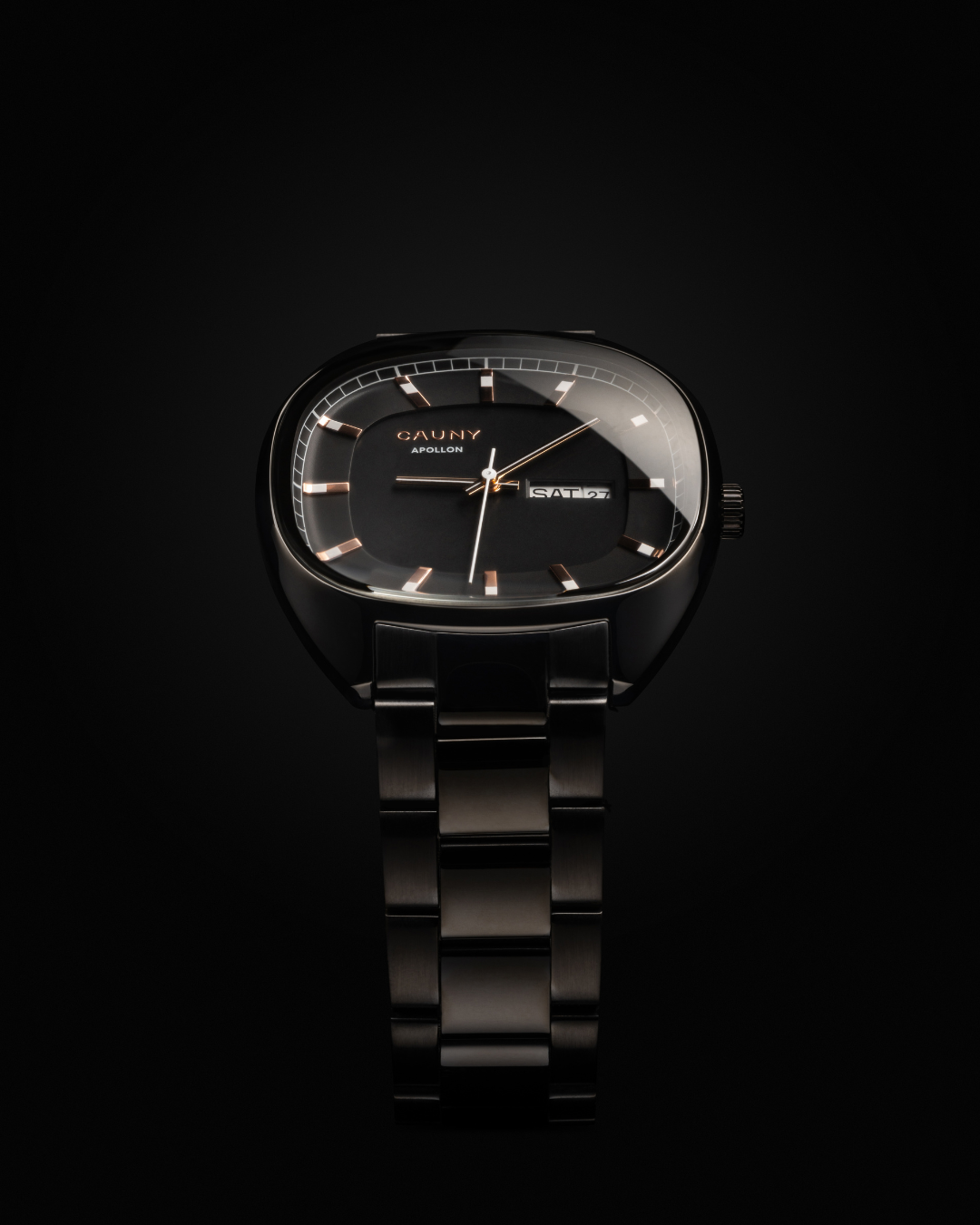 Apollon Day Date Steel Black