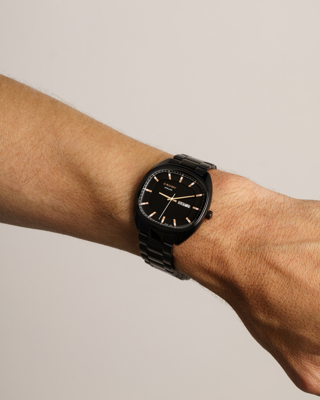 Apollon Day Date Steel Black