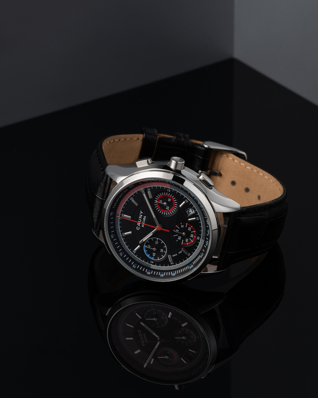Accura Black Chronograph