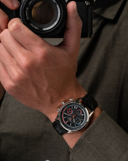 Accura Black Chronograph