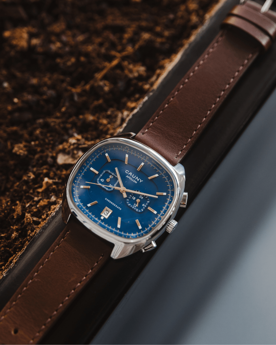 Apollon Chrono Blue Leather