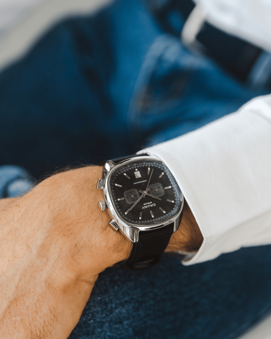 Apollon Chrono Black Leather
